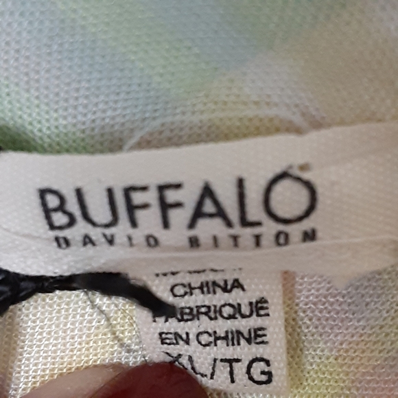 NWT Buffalo David Bitton Top Yellow XL Let's Plaid - Picture 11 of 15